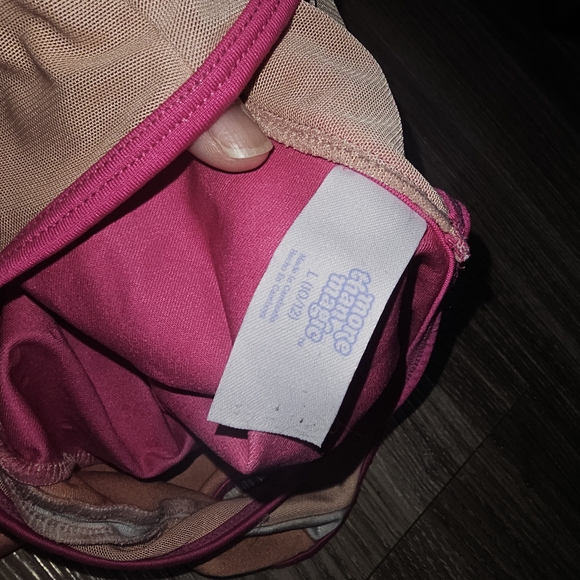 Pink and Orange Sleeveless Leotard - Picture 4 of 4